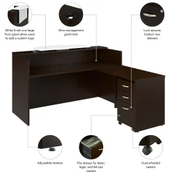 L-Desks*Bush Business Furniture Arrive 72