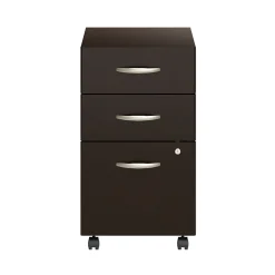 Office Desks*Bush Business Furniture Arrive 3 Drawer Mobile File Cabinet - Assembled, (ARF116MR-Z) Mocha Cherry