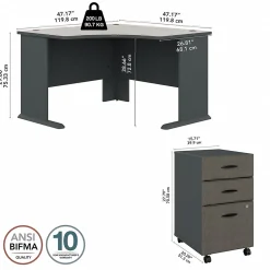 Corner Desks*Bush Business Furniture Cubix 48