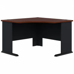 Corner Desks*Bush Business Furniture Cubix 48"W Corner Desk, (WC90466A) Hansen Cherry/Galaxy