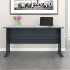 Computer Desks*Bush Business Furniture Cubix 60"W Desk, Slate/White Spectrum (WC8460A)