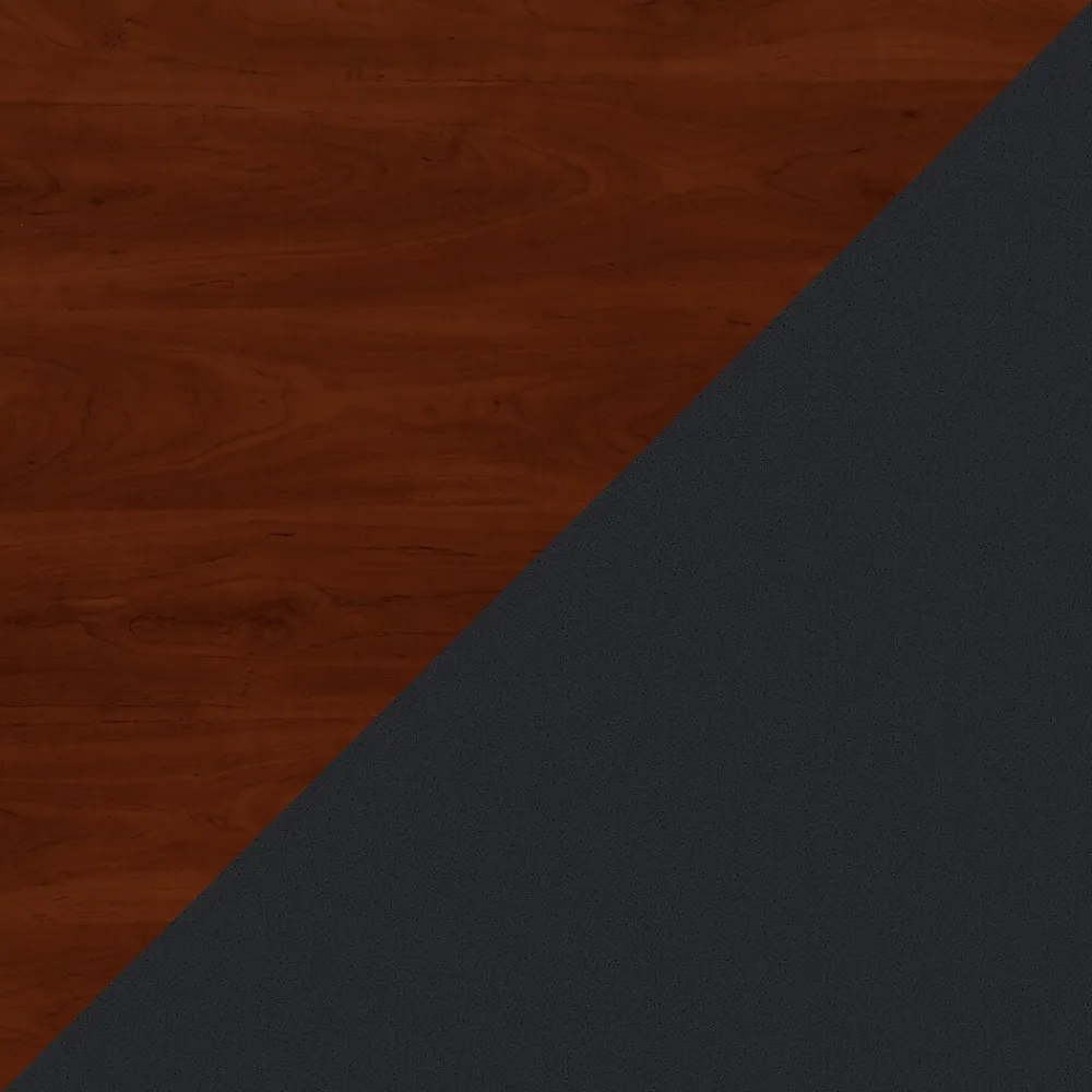 Computer Desks*Bush Business Furniture Cubix 36W Desk with Mobile File Cabinet, (SRA024HCSU) Hansen Cherry/Galaxy