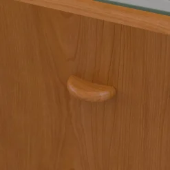 Office Desks*Bush Business Furniture Cubix 36W Desk with Mobile File Cabinet, (SRA024NCSU) Natural Cherry/Slate