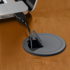 Office Desks*Bush Business Furniture Cubix 36W Desk with Mobile File Cabinet, (SRA024NCSU) Natural Cherry/Slate