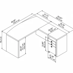 Computer Desks*Bush Business Furniture Echo 60