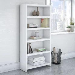 Bookcases*Bush Business Furniture Echo 5 Shelf Bookcase, Pure White (KI60104-03)