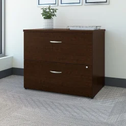 File Cabinets*Bush Business Furniture Easy Office Lateral File Cabinet, Mocha Cherry (EO101MRSU)