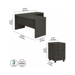 L-Desks*Bush Business Furniture Echo 60