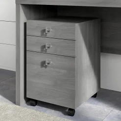 File Cabinets*Bush Business Furniture Echo 3 Drawer Mobile File Cabinet, Modern Gray (KI60401-03)