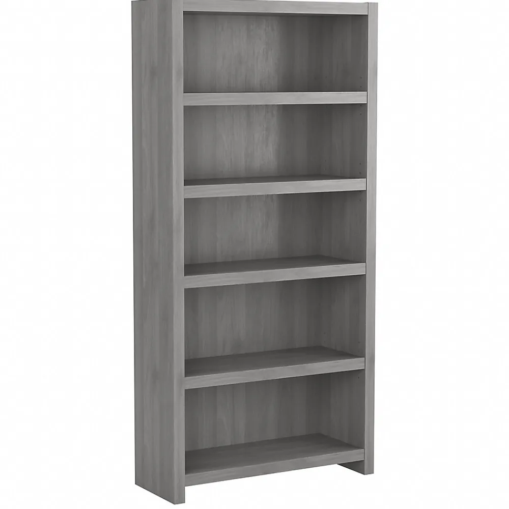 Bookcases*Bush Business Furniture Echo 5 Shelf Bookcase, Modern Gray (KI60404-03)