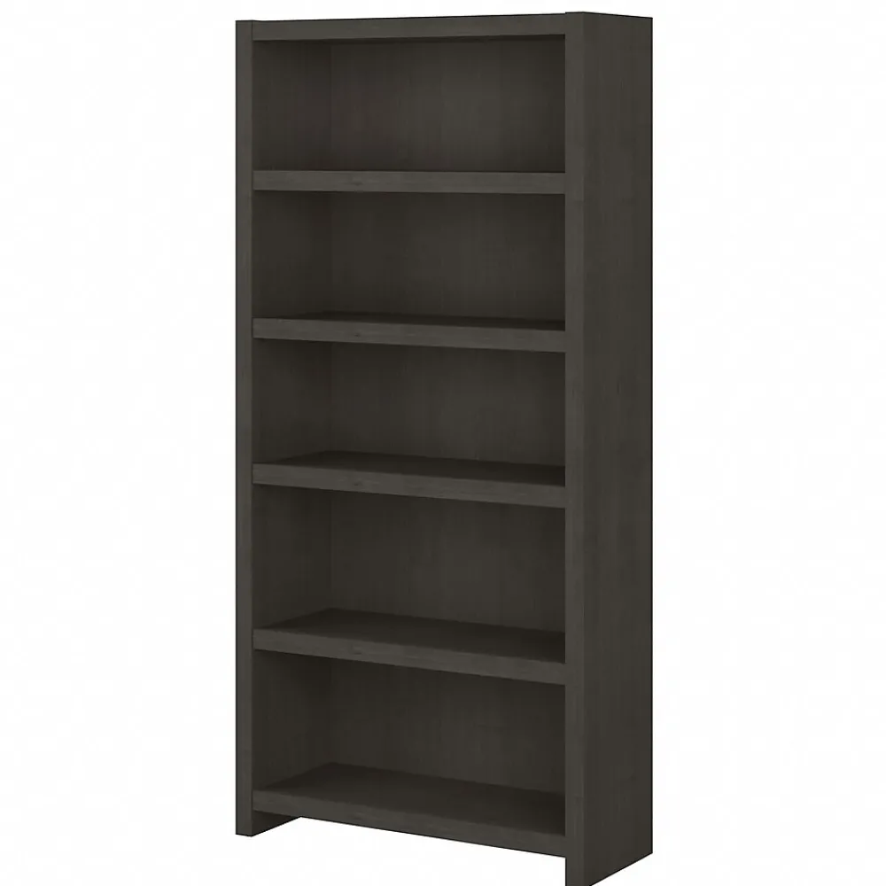 Bookcases*Bush Business Furniture Echo 5 Shelf Bookcase, Charcoal Maple (KI60304-03)