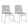 Folding & Stacking*Bush Business Furniture Envision Stackable Chairs, Gray, 2/Set (CH4003LGP-03)