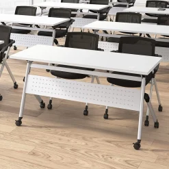 Folding & Stacking*Bush Business Furniture Envision Mesh Folding Chairs with Arms, Black, 2/Set (CH4001BLF-03)