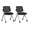 Folding & Stacking*Bush Business Furniture Envision Mesh Folding Chairs, Black, 2/Set (CH4002BLF-03)