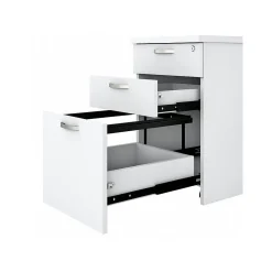 File Cabinets*Bush Business Furniture Easy Office 3-Drawer Mobile Vertical File Cabinet, Letter/Legal Size, Lockable, Pure White (EOF116WH-03)