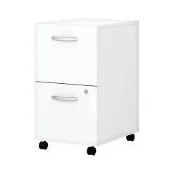 File Cabinets*Bush Business Furniture Easy Office 2-Drawer Mobile Vertical File Cabinet, Letter/Legal Size, Lockable, Pure White (EO108WHSU)
