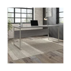 Computer Desks*Bush Business Furniture Hybrid 72"W x 36"D Computer Table Desk with Metal Legs, (HYD172PG) Platinum Gray