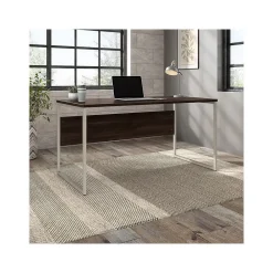 Computer Desks*Bush Business Furniture Hybrid 60"W Computer Table Desk with Metal Legs, (HYD360BW) Black Walnut