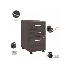 File Cabinets*Bush Business Furniture Hybrid 3-Drawer Mobile Vertical File Cabinet, Letter/Legal Size, Lockable, (HYF216SGSU-Z) Storm Gray