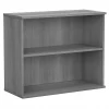 Bookcases*Bush Business Furniture 29"H 2-Shelf Bookcase with Adjustable Shelf, Platinum Gray (BK3036PG)