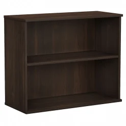 Bookcases*Bush Business Furniture 29"H 2-Shelf Bookcase with Adjustable Shelf, Black Walnut (BK3036BW)