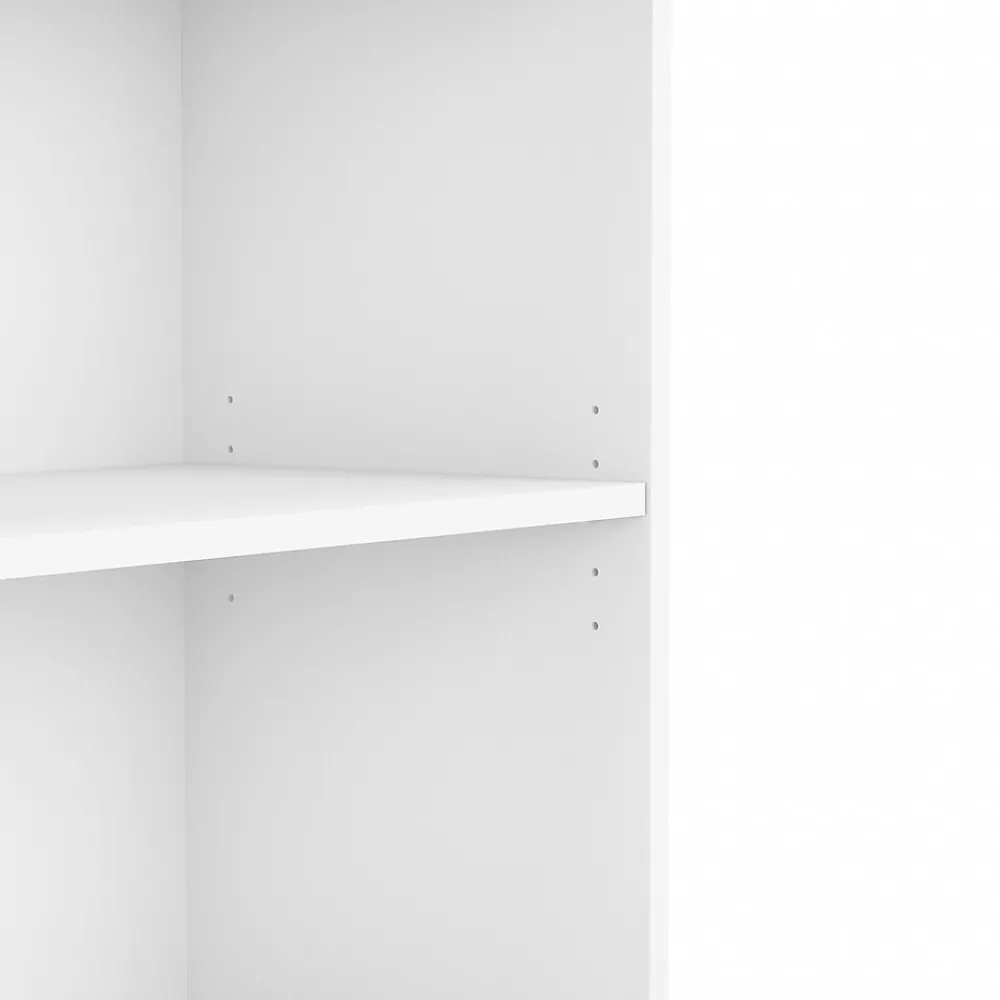 Bookcases*Bush Business Furniture 29"H 2-Shelf Bookcase with Adjustable Shelf, White (BK3036WH)
