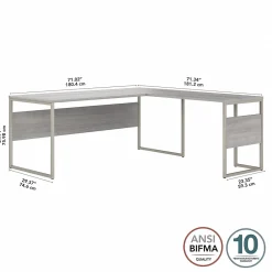 L-Desks*Bush Business Furniture Hybrid 72