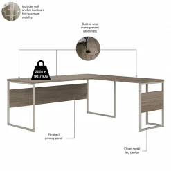 L-Desks*Bush Business Furniture Hybrid 72