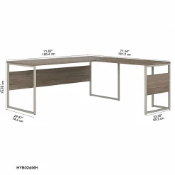 L-Desks*Bush Business Furniture Hybrid 72