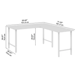 L-Desks*Bush Business Furniture Hustle 60