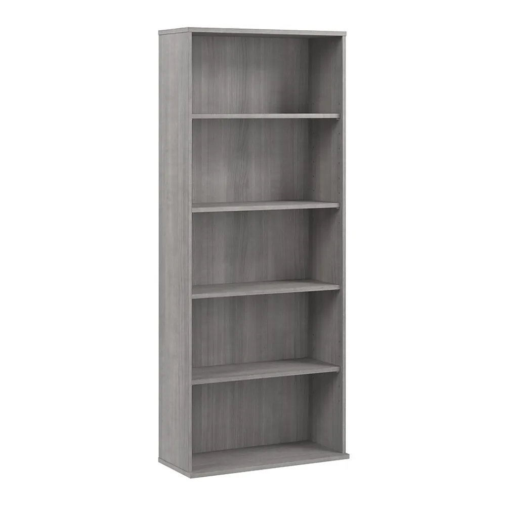 Bookcases*Bush Business Furniture Hustle Tall 5 Shelf Bookcase, Platinum Gray (HUB230PG)