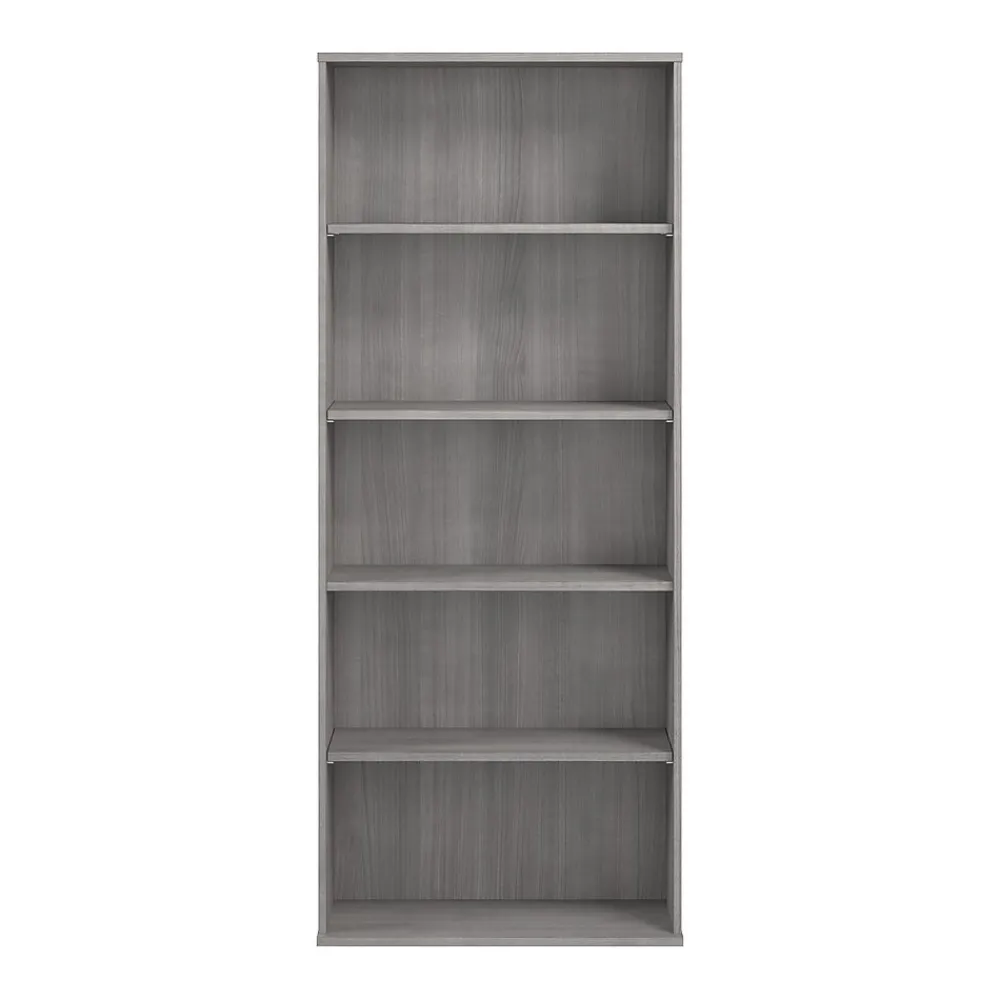 Bookcases*Bush Business Furniture Hustle Tall 5 Shelf Bookcase, Platinum Gray (HUB230PG)
