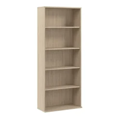 Bookcases*Bush Business Furniture Hustle Tall 5 Shelf Bookcase, Natural Elm (HUB230NE)