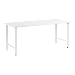 Corner Desks*Bush Business Furniture Hustle 72"W Computer Desk with Metal Legs, White (HUD272WH)