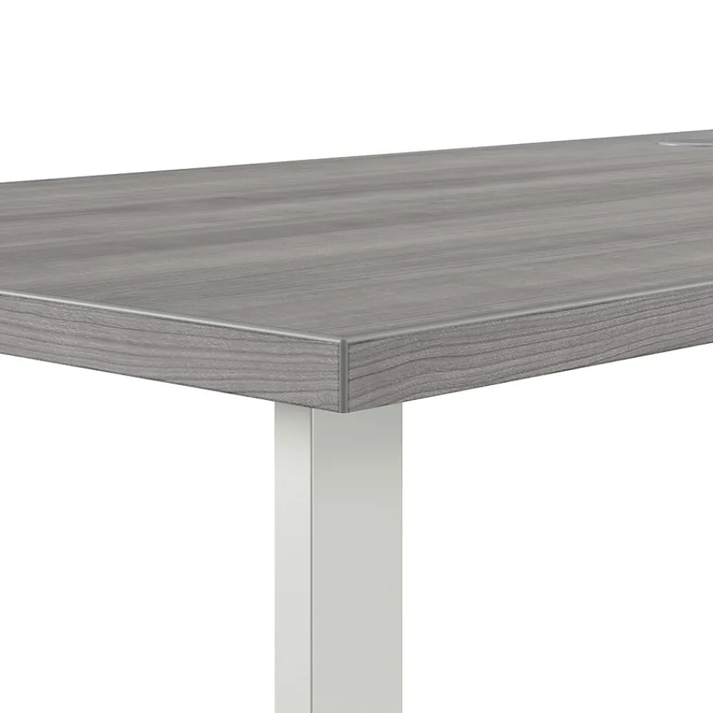 L-Desks*Bush Business Furniture Hustle 72"W L Shaped Computer Desk with Metal Legs, Platinum Gray (HUS002PG)