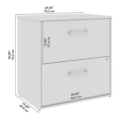File Cabinets*Bush Business Furniture Hustle 2 Drawer Lateral File Cabinet, White (HUF130WH)