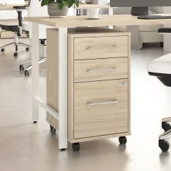 File Cabinets*Bush Business Furniture Hustle 3 Drawer Mobile File Cabinet, Natural Elm (HUF116NE)
