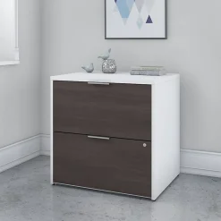 File Cabinets*Bush Business Furniture Jamestown 2-Drawer Lateral File Cabinet, Locking, Letter/Legal, Storm Gray/White, 29.72" (JTF130SGWHSU)