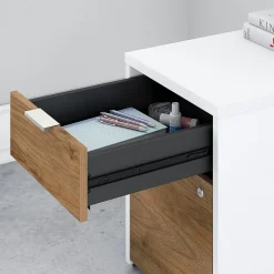 File Cabinets*Bush Business Furniture Jamestown 2-Drawer Vertical File Cabinet, Letter/Legal, Fresh Walnut/White, 23.66