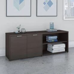 Storage Cabinets*Bush Business Furniture Jamestown 21.2" Low Storage Cabinet with 4 Shelves, Storm Gray (JTS160SG)