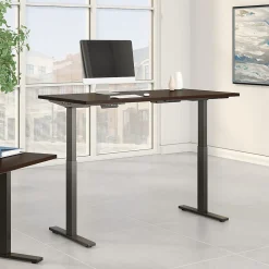 Standing Desks*Bush Business Furniture Move 60 Series 60"W Electric Height Adjustable Standing Desk, Mocha Cherry (M6S6030MRBK)