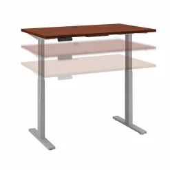Standing Desks*Bush Business Furniture Move 60 Series 48"W Electric Height Adjustable Standing Desk, Hansen Cherry (M6S4824HCSK)