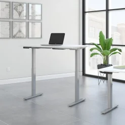 Standing Desks*Bush Business Furniture Move 60 Series 48"W Electric Height Adjustable Standing Desk, White (M6S4824WHSK)