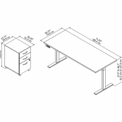 Standing Desks*Bush Business Furniture Move 60 Series 72