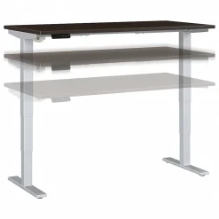 Standing Desks*Bush Business Furniture Move 40 Series 60"W Electric Height Adjustable Standing Desk, Mocha Cherry/Cool Gray (M4S6030MRSK)
