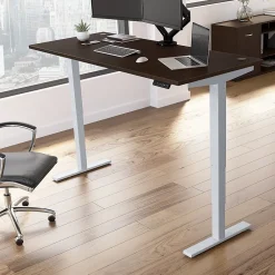 Standing Desks*Bush Business Furniture Move 40 Series 72"W Electric Height Adjustable Standing Desk, Mocha Cherry/Cool Gray (M4S7230MRSK)