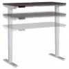 Standing Desks*Bush Business Furniture Move 40 Series 48"W Electric Adjustable Standing Desk, Storm Gray/Cool Gray Metallic (M4S4824SGSK)