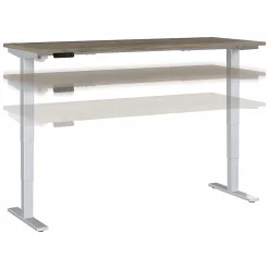 Standing Desks*Bush Business Furniture Move 40 Series 72"W Electric Height Adjustable Standing Desk, Modern Hickory/Cool Gray (M4S7230MHSK)