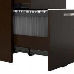 Storage Cabinets*Bush Business Furniture Office in an Hour Cubicle Storage with Cabinet, Paper Tray, & Pencil Holder, Mocha Cherry (WC36890-03K)