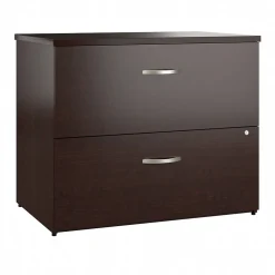 File Cabinets*Bush Business Furniture Office in an Hour 2 Drawer Lateral File Cabinet, Mocha Cherry (OIAH011MRSU)